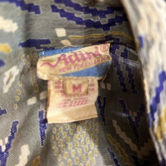 Adini Tunic Top Block Print Rayon Gauze - Picture 12 of 14